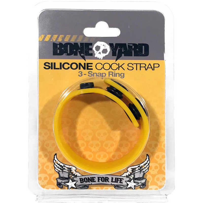 Boneyard Silicone Cock Strap - Yellow